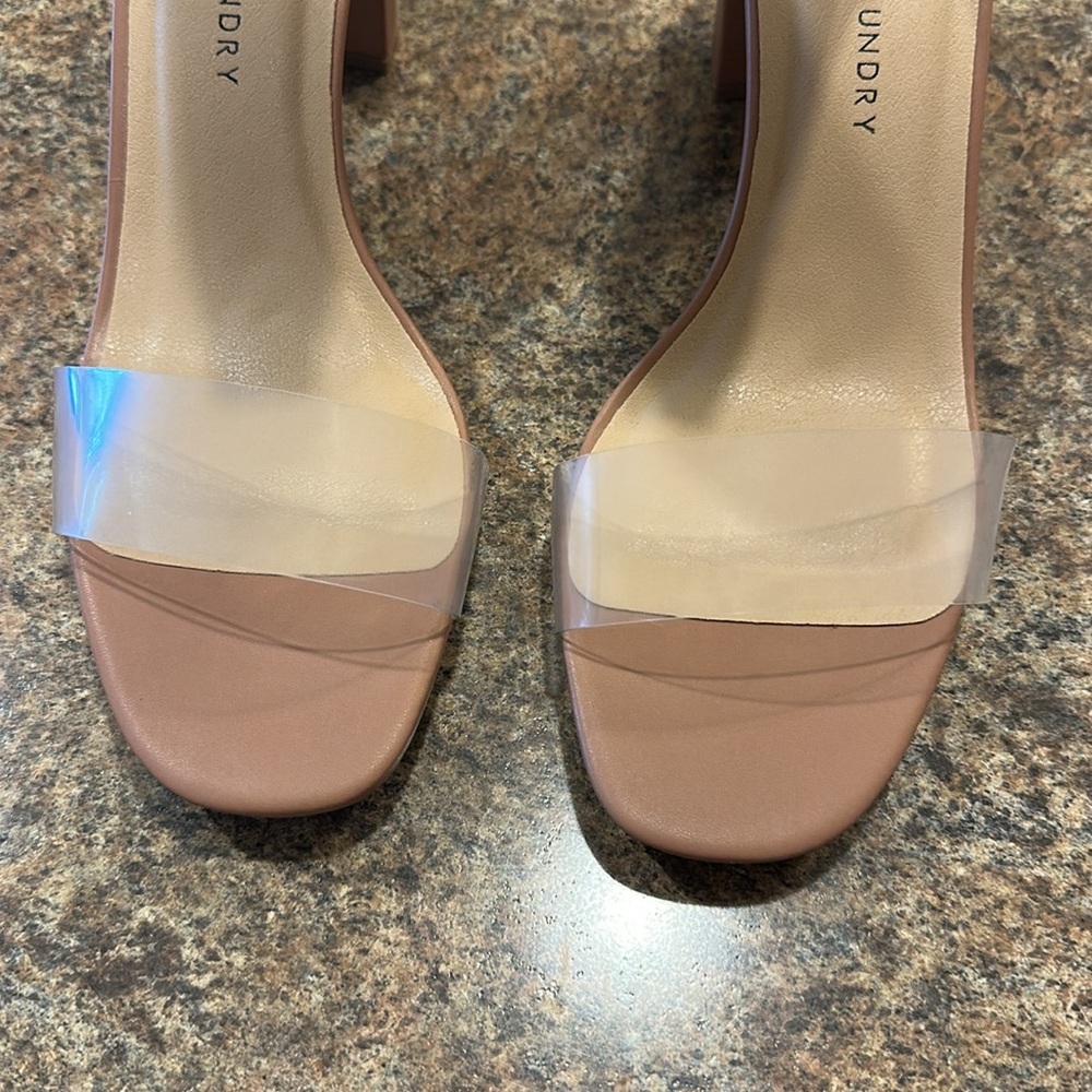 Chinese Laundry Teri Sandal Nude Block Heel Womens Size 10 - Picture 2 of 11